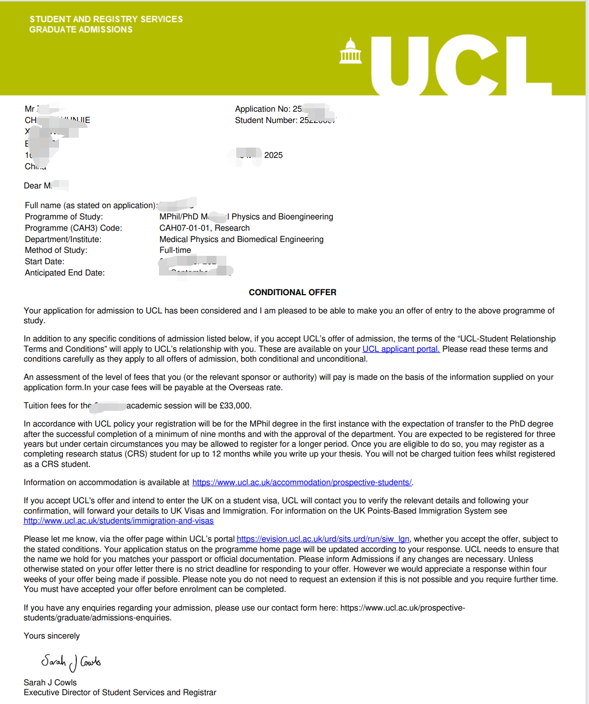 第11所大学Offer