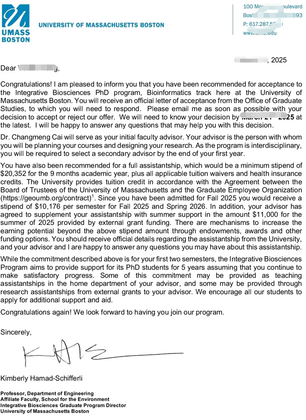 第15所大学Offer